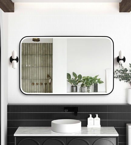 Rectangle Curved LED Mirrors - 900/1200/1500mm - Frameless/With Frame