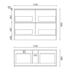 BV101 (465mm Depth) Framed Woodgrain Freestanding Vanity- 900 / 1200 / 1500mm - Coming Soon (in late July)