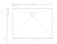 Builder Range Tile Shower Tray with Tile Insert Square Waste (Australian Made) - Various Sizes