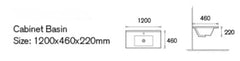 SG Esme Silica Free Stone Vanity Top with Undermount Basin - Various Sizes