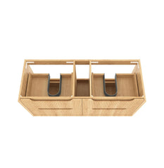BV43WH Natural Oak Fluted Wall Hung Vanity - 600 / 750 / 900 / 1200 / 1500 / 1800mm