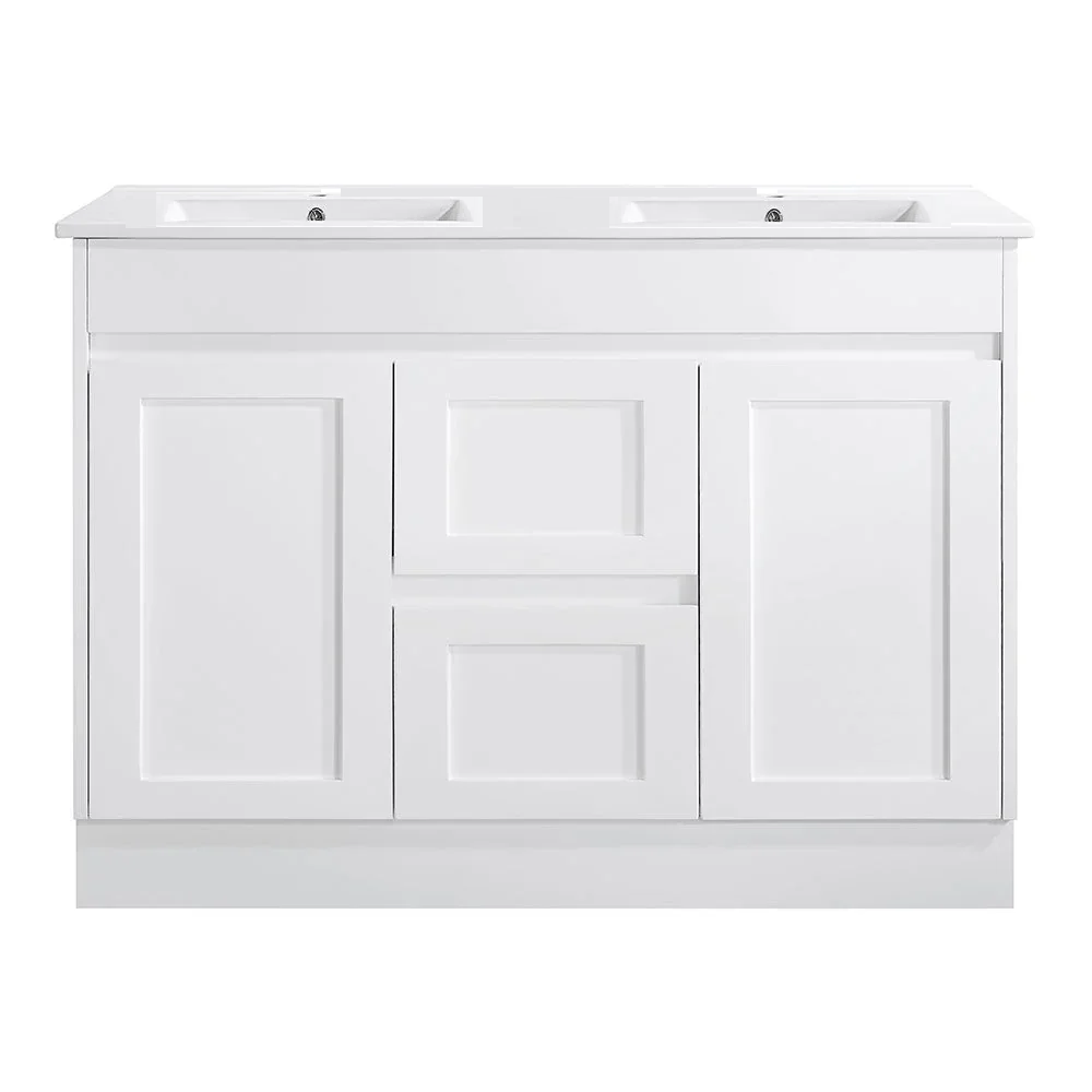 BV61 (460mm Depth) Gloss White Fingerpull Freestanding Vanity - 600 / 750 / 900 / 1200 / 1500 / 1800mm