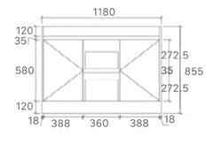 BV53 (460mm Depth) Matt Black Fingerpull Freestanding Vanity - 600 / 750 / 900 / 1200 / 1500 / 1800mm