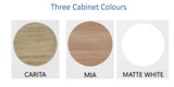 Arched Shape LED Mirror Cabinet 450x900mm - Various Colours Cabinet Finishes & Frames