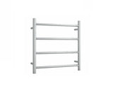 Thermogroup 240Volt Straight Chrome Heated Towel Rail Round SR25M 550mm