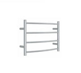 Thermogroup 240Volt Curved Chrome Heated Towel Rail Round CR40M 600mm
