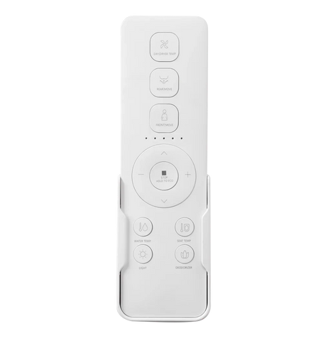 Raised Height Back To Wall Tornado Rimless Flush Toilet Suite with Smart Remote Bidet Seat - White (4 Star)
