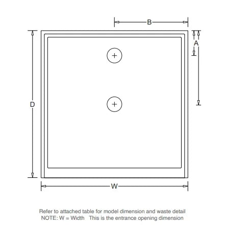 Marbletrend Flinders Polymarble Shower Base (Australian Made) - Various Sizes
