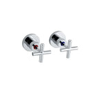 Cross Handle Shower/Bath Wall Top Assembly - Various Colours