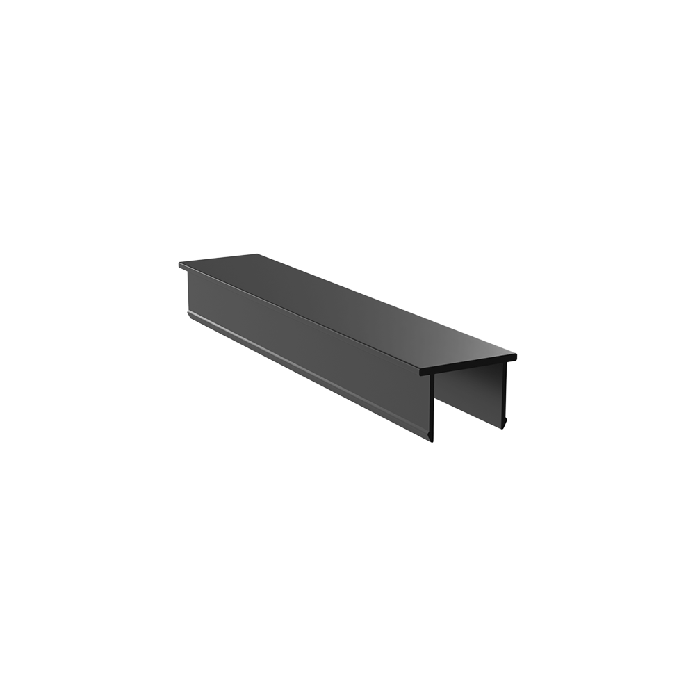 13mm Aluminium Channel Insert in Designer Black - WAINS_13_DESIGNER_PACK