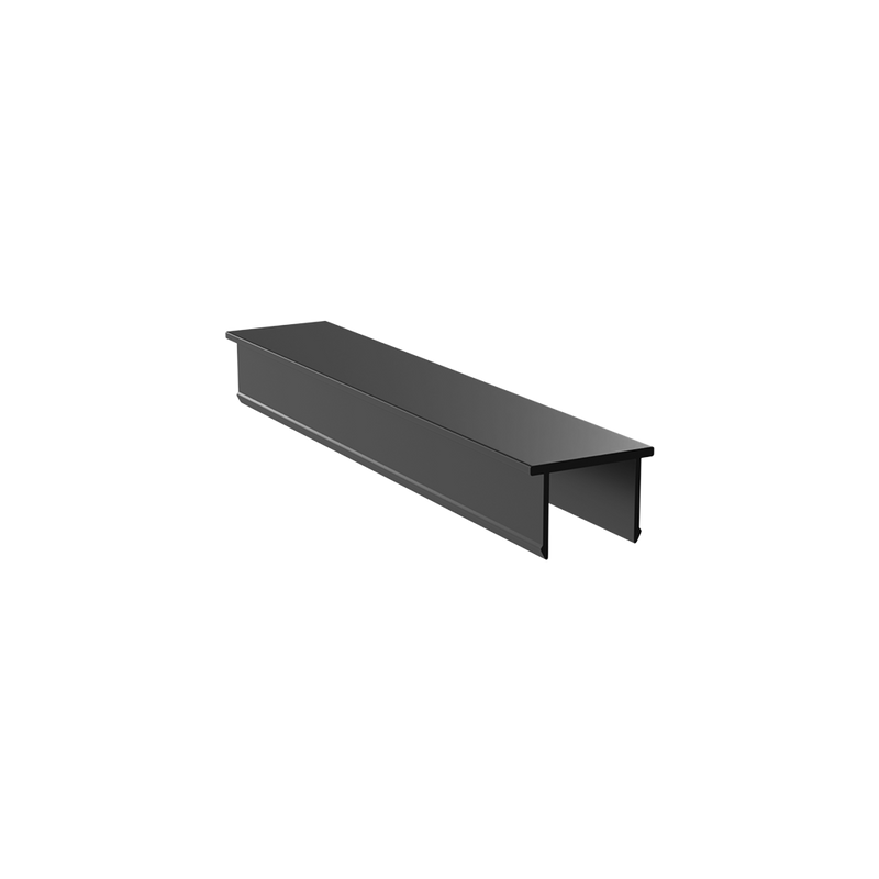 13mm Aluminium Channel Insert in Designer Black - WAINS_13_DESIGNER_PACK