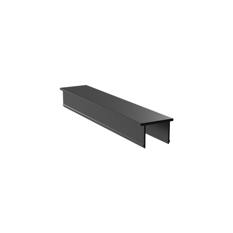 13mm Aluminium Channel Insert in Designer Black - WAINS_13_DESIGNER_PACK