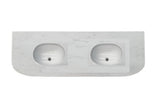 MBS  MB Vanity Flat Curved Stone Top with Undermount Basin (No Taphole) - 510 x 910 / 1210 / 1510mm