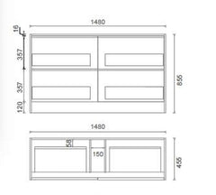 BV101 (465mm Depth) Framed Woodgrain Freestanding Vanity- 900 / 1200 / 1500mm - Coming Soon (in late July)