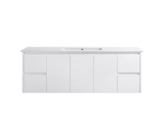BV03WH Gloss White Fingerpull Wall Hung Vanity - 600 / 750 / 900 / 1200 / 1500 / 1800mm