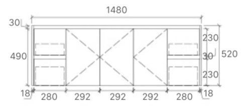 BV03WH Gloss White Fingerpull Wall Hung Vanity - 600 / 750 / 900 / 1200 / 1500 / 1800mm