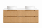 BV81WH Elwood Natural Oak Fluted Wall Hung Vanity