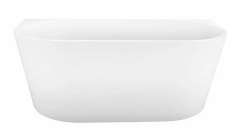 Lilian Back to Wall Freestanding Bath 1500 / 1700mm - Gloss White
