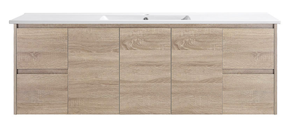 BV59WH (460mm Depth) Wooden Finish Wall Hung Vanity- 600 / 750 / 900 / 1200 / 1500mm