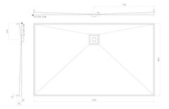 Builder Range Tile Shower Tray with Tile Insert Square Waste (Australian Made) - Various Sizes