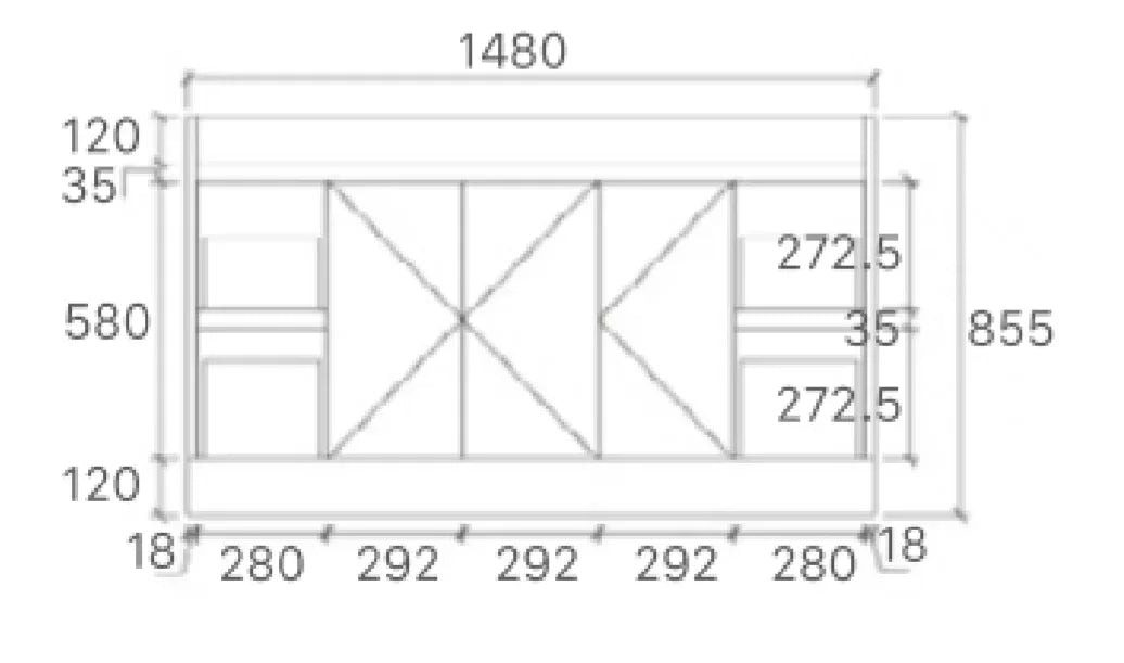 BV61 (460mm Depth) Gloss White Fingerpull Freestanding Vanity - 600 / 750 / 900 / 1200 / 1500 / 1800mm