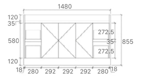BV53 (460mm Depth) Matt Black Fingerpull Freestanding Vanity - 600 / 750 / 900 / 1200 / 1500 / 1800mm