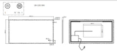 Rectangle Frameless Front Lit LED Bathroom Mirror Touch-on Switch - Various Sizes