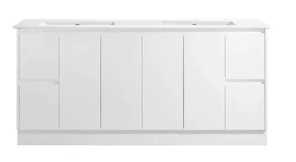 BV03 Gloss White Fingerpull Freestanding Vanity - 600 / 750 / 800 / 900 / 1000 / 1200 / 1500 / 1800mm