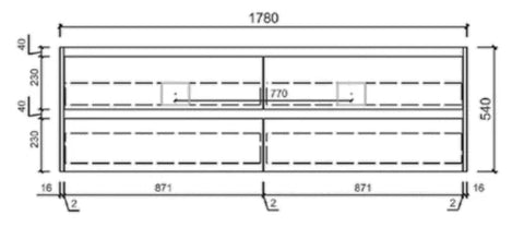 BV10WH Dark Oak Fingerpull Wall Hung Vanity - 600 / 750 / 900 / 1200 / 1500S / 1500D / 1800mm