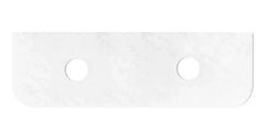 OT Cloudy Carrara (460mm Depth) Curved Solid Surface Flat Vanity Top - Various Sizes