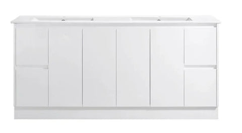 BV03 Gloss White Fingerpull Freestanding Vanity - 600 / 750 / 800 / 900 / 1000 / 1200 / 1500 / 1800mm