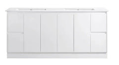 BV03 Gloss White Fingerpull Freestanding Vanity - 600 / 750 / 800 / 900 / 1000 / 1200 / 1500 / 1800mm