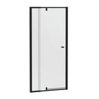 Black 6mm Full Framed Adjustable Pivot Shower Screen – Wall to Wall, 1950mm High, Special Order