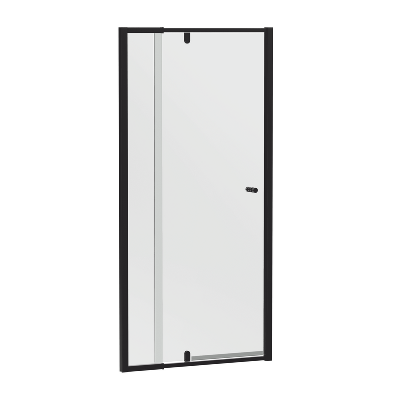 Special Order - Black 6mm Framed Adjustable Shower Screen, Wall to Wall, Various Size Combinations, 1950mm High