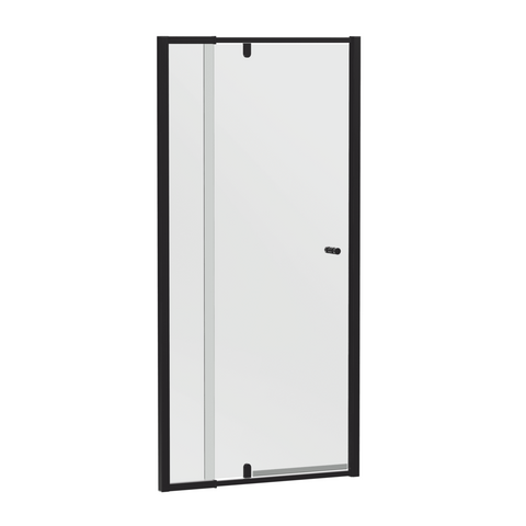 Special Order - Black 6mm Framed Adjustable Shower Screen, Wall to Wall, Various Size Combinations, 1950mm High