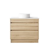 BV04 Natural Oak Freestanding Vanity - 600 / 750 / 900 / 1200 / 1500mm