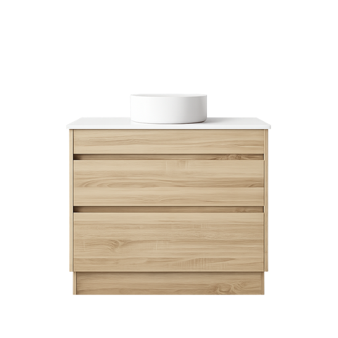 BV04 Natural Oak Freestanding Vanity - 600 / 750 / 900 / 1200 / 1500mm