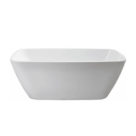 Elis Rectangle Freestanding Bath 1500 / 1700 mm - Gloss White
