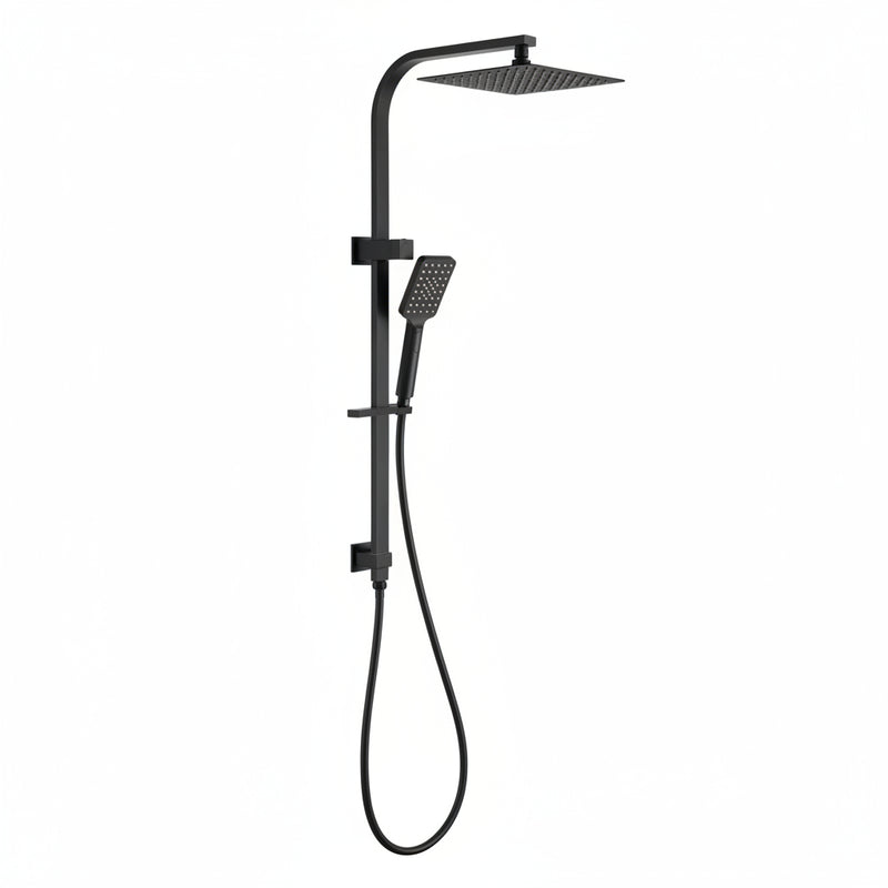 Metro Square Dual Shower Rail - Various Colours