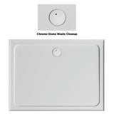 Polymarble Shower Base with Round Dome Cover - 900x900mm (Floor Display Clearance)