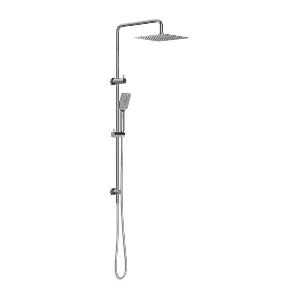 Nero Square Project Dual Shower Rail - Various Colours