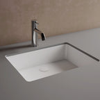 MBS Edge Rectangular Undermount Ceramic Basin 555 x 350mm