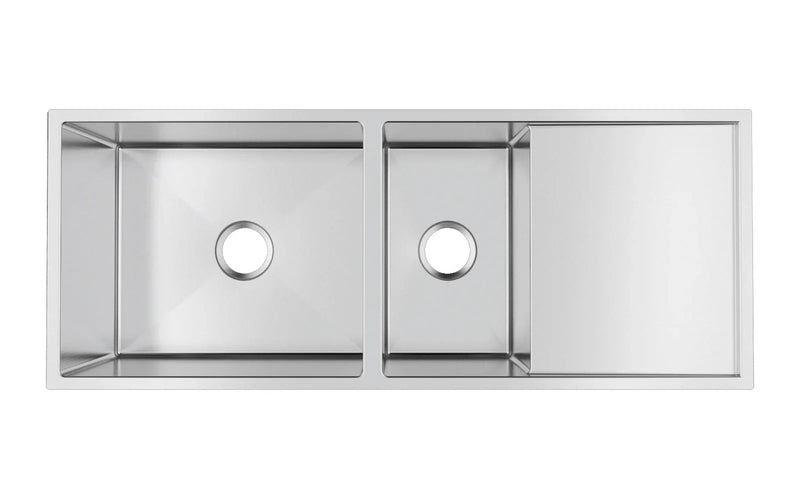 Double Bowls with Drainer Undermount/Topmount Kitchen Sink 1160x460mm -Stainless Steel