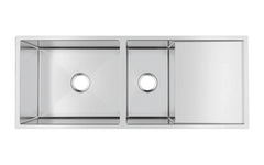 Double Bowls with Drainer Undermount/Topmount Kitchen Sink 1160x460mm -Stainless Steel