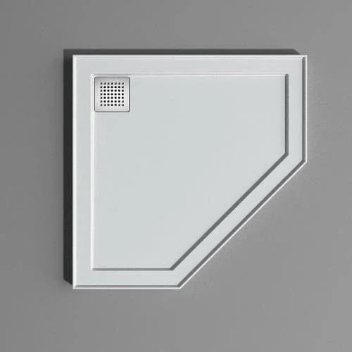 Neo Angled Low Profile Polymarble Shower Base - Various Sizes