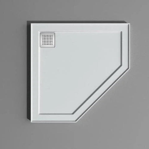 Neo Angled Low Profile Polymarble Shower Base - Various Sizes
