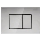 Square Button Flush Plate for R&T In-Wall Cistern Toilet - Chrome