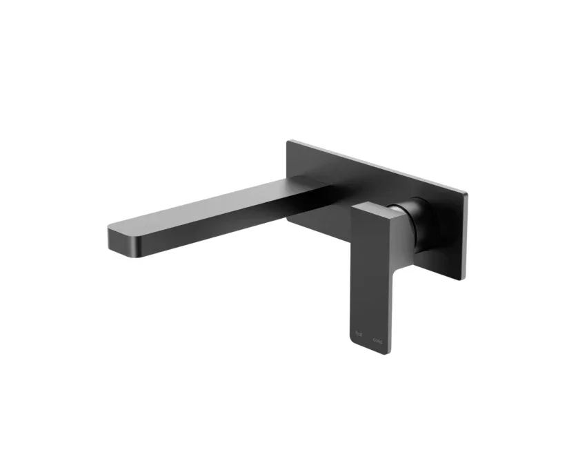 Nero Tapware WBM09 Celia Square Wall Basin/Bath Mixer Set with Spout - Various Colours