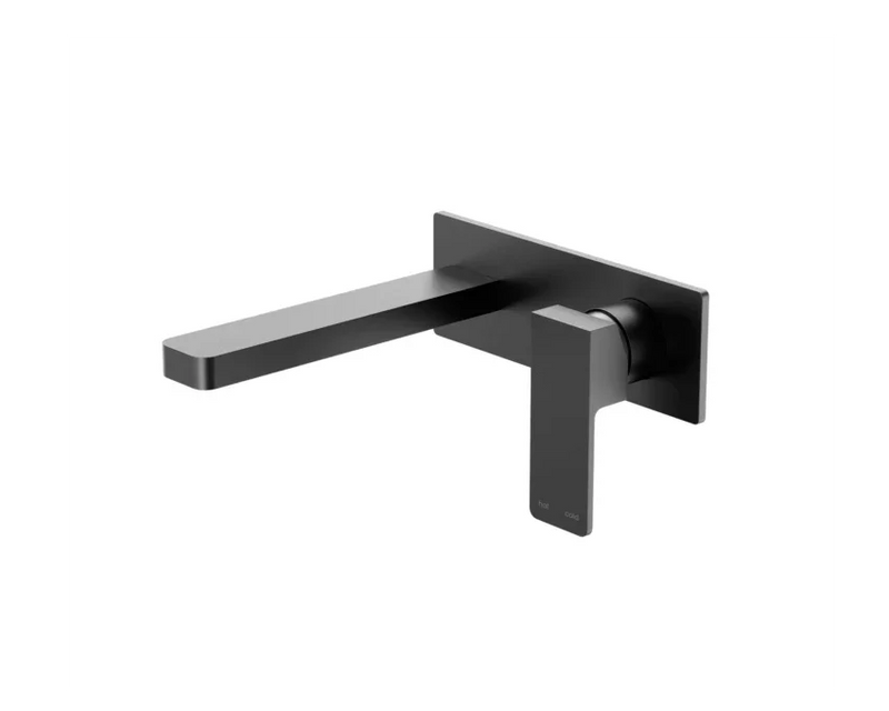 Nero Tapware WBM09 Celia Square Wall Basin/Bath Mixer Set with Spout - Various Colours
