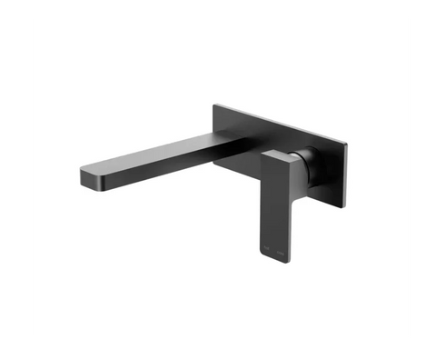 Nero Tapware WBM09 Celia Square Wall Basin/Bath Mixer Set with Spout - Various Colours